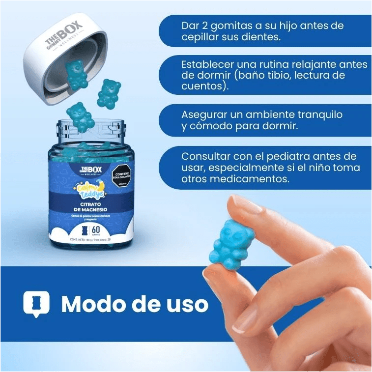 Citrato de magnesio para niños, en gomitas😴